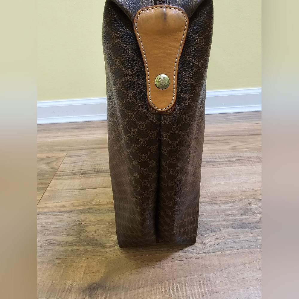 Authentic Celine Macadam Pattern Pvc Leather Brow… - image 4